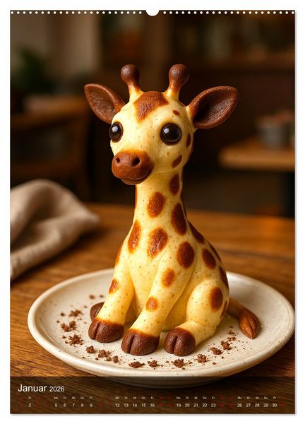 Produktbild: Tierische Desserts (hochwertiger Premium Wandkalender 2026 DIN A2 hoch), Kunstdruck in Hochglanz