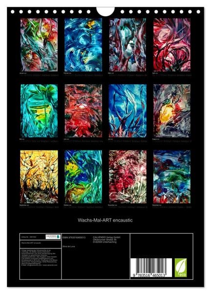 Produktbild: Wachs-Mal-ART encaustic (Wandkalender 2026 DIN A4 hoch), CALVENDO Monatskalender