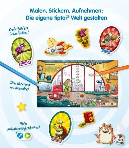 Tiptoi® CREATE Malen Stickern Aufnehmen: Superhelden