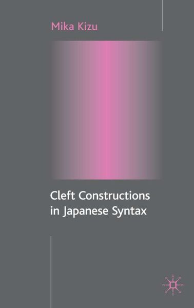 Produktbild: Cleft Constructions in Japanese Syntax