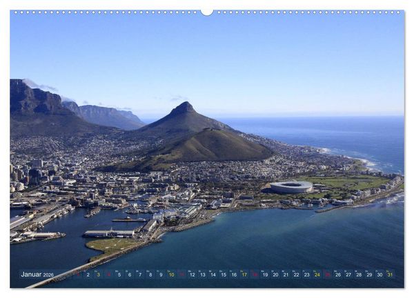 Produktbild: S&uuml;dafrika - K&uuml;stenflug von Kapstadt bis Dyker Island (Wandkalender 2026 DIN A2 quer), CALVENDO Monatskalender