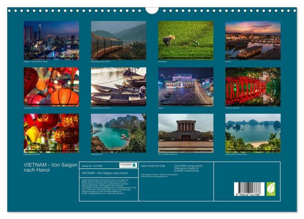 Produktbild: VIETNAM - Von Saigon nach Hanoi (Wandkalender 2026 DIN A3 quer), CALVENDO Monatskalender