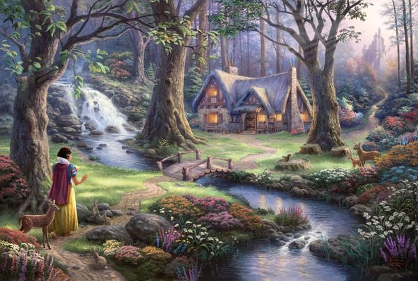 Produktbild: Puzzle Schmidt Spiele 59485 Disney Schneewittchen Thomas Kinkade Premium 1000 Teile