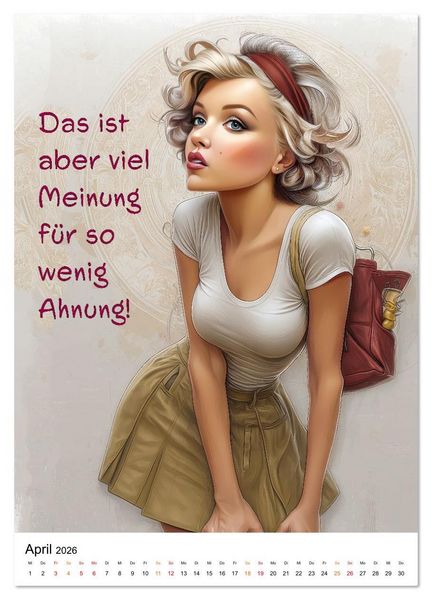 Produktbild: Blond mit Verstand (Wandkalender 2026 DIN A3 hoch), CALVENDO Monatskalender