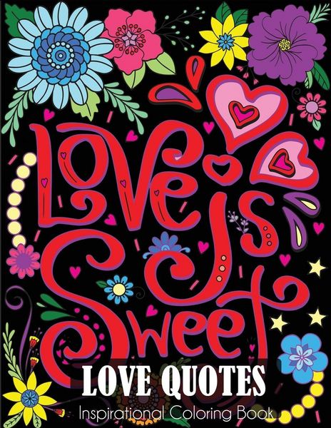 Produktbild: Love Quotes Inspirational Coloring Book