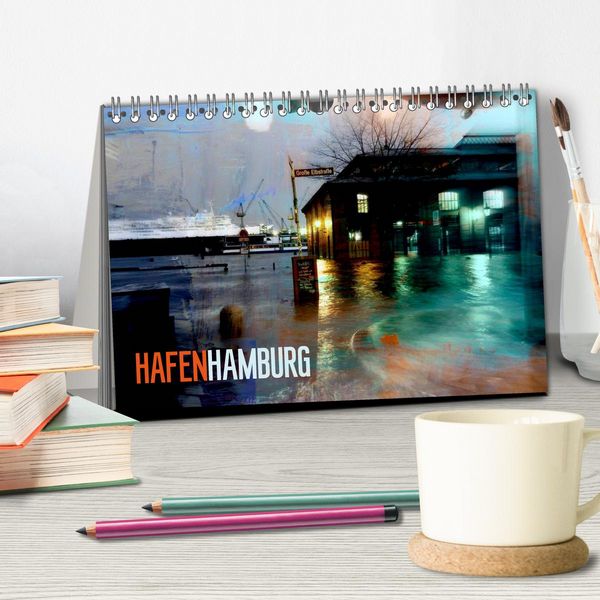 Produktbild: Hafen Hamburg (Tischkalender 2026 DIN A5 quer), CALVENDO Monatskalender