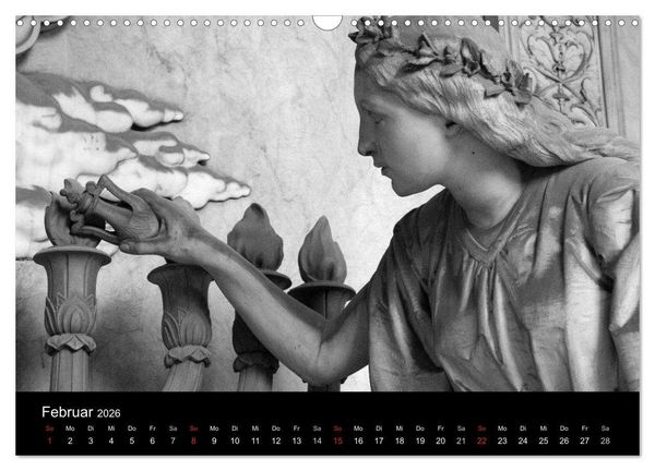 Produktbild: Lebende Steine - Skulpturen auf dem Friedhof Staglieno (Wandkalender 2026 DIN A3 quer), CALVENDO Monatskalender