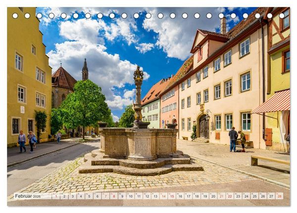 Produktbild: Rothenburg ob der Tauber Impressionen (Tischkalender 2026 DIN A5 quer), CALVENDO Monatskalender