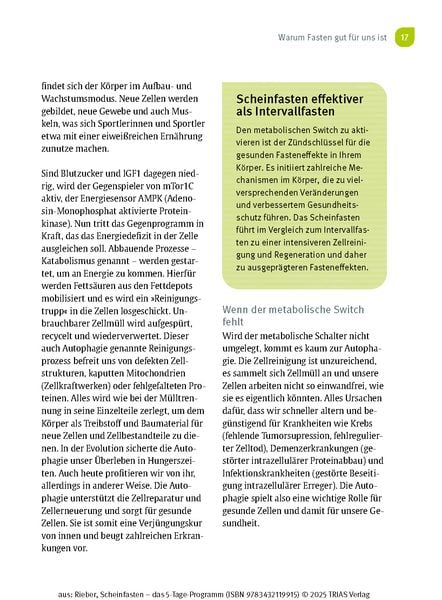 Produktbild: Scheinfasten - das 5-Tage-Programm