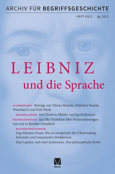 Produktbild: Archiv f&uuml;r Begriffsgeschichte. Band 65,2