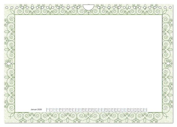 Produktbild: Bastelkalender Nostalgie-Rahmen 2026 (Wandkalender 2026 DIN A4 quer), CALVENDO Monatskalender