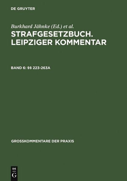 Produktbild: &sect;&sect; 223-263a