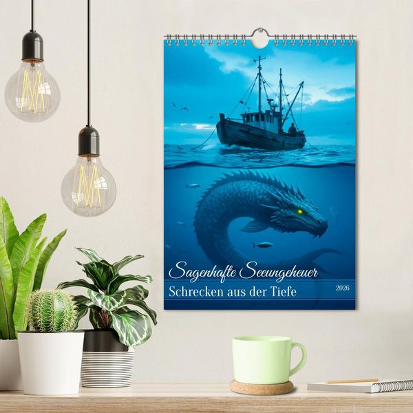 Produktbild: Sagenhafte Seeungeheuer - Schrecken aus der Tiefe (Wandkalender 2026 DIN A4 hoch), CALVENDO Monatskalender