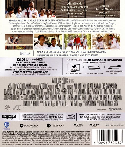 Produktbild: King Richard (+ Blu-ray 2D)