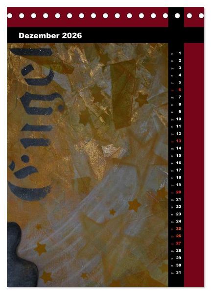 Produktbild: Farbenfrohe Engel (Tischkalender 2026 DIN A5 hoch), CALVENDO Monatskalender