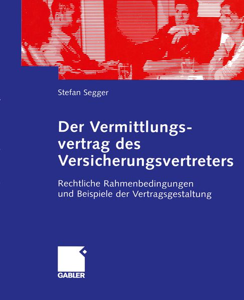 Produktbild: Der Vermittlungsvertrag des Versicherungsvertreters