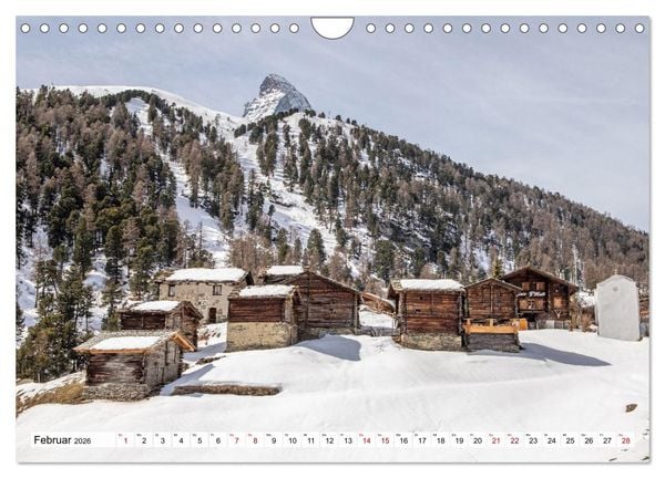 Produktbild: Matterhorn - Eiger, M&ouml;nch und Jungfrau: Rund um die zeitlosen Gipfel (Wandkalender 2026 DIN A4 quer), CALVENDO Monatskalender
