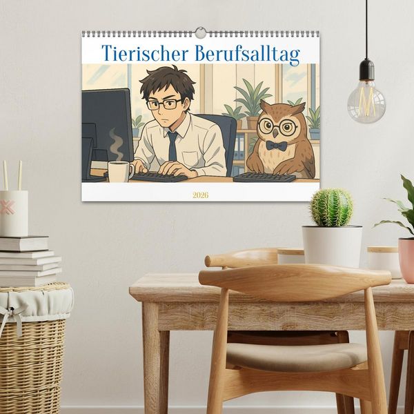 Produktbild: Tierischer Berufsalltag (Wandkalender 2026 DIN A3 quer), CALVENDO Monatskalender