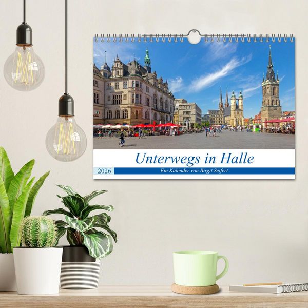 Produktbild: Unterwegs in Halle (Wandkalender 2026 DIN A4 quer), CALVENDO Monatskalender