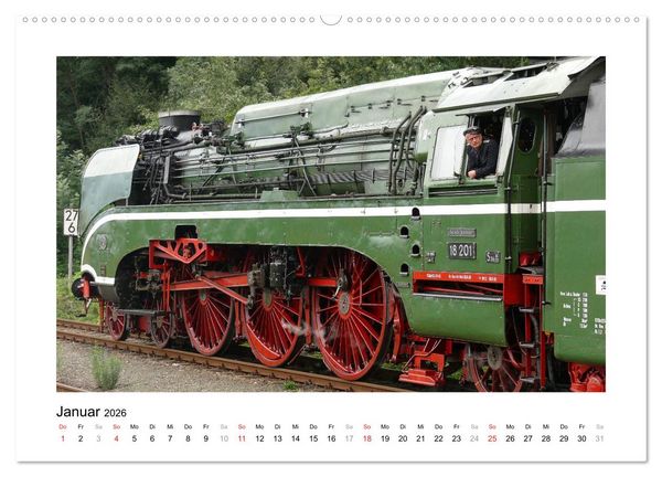 Produktbild: Unter Dampf - Dampflokromantik (Wandkalender 2026 DIN A2 quer), CALVENDO Monatskalender