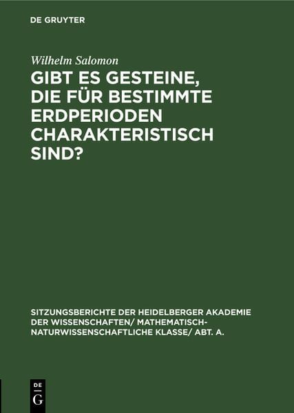 Produktbild: Gibt es Gesteine, die f&uuml;r bestimmte Erdperioden charakteristisch sind?