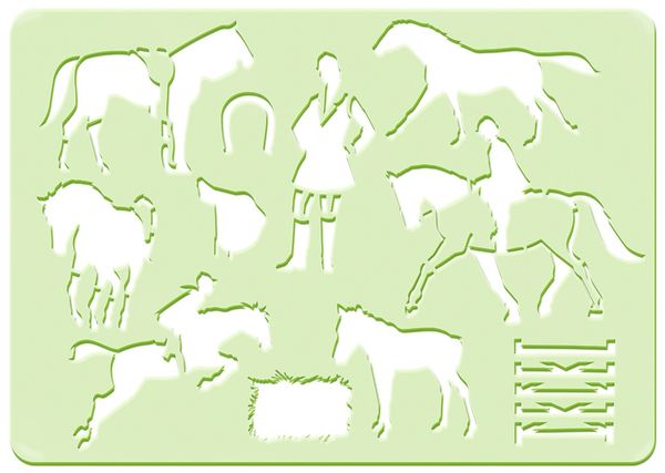 Produktbild: Mal-Schablonen-Set 1 ("M&auml;dchen")