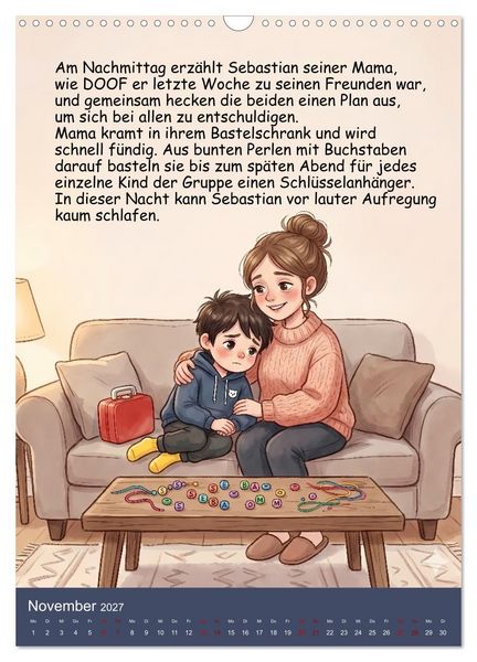 Produktbild: Sebastian - der nicht teilen wollte (Wandkalender 2027 DIN A3 hoch), CALVENDO Monatskalender