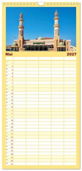Produktbild: Familienplaner 2027 - Oman - Reiseziel Maskat und Salalah mit 5 Spalten (Wandkalender, 21 x 45 cm) CALVENDO