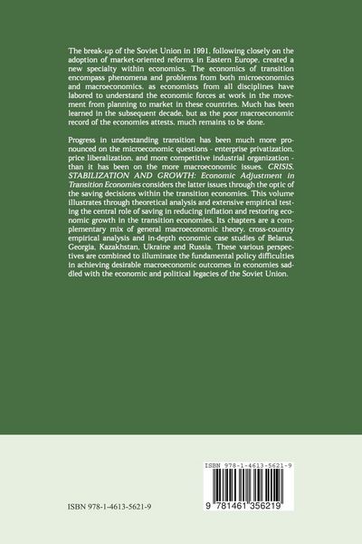 Produktbild: Crisis, Stabilization and Growth