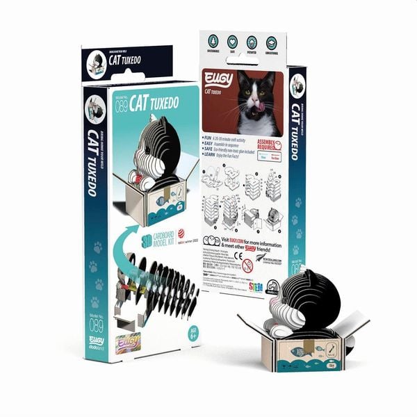 Produktbild: EUGY - 3D Bastelset Tuxedo-Katze