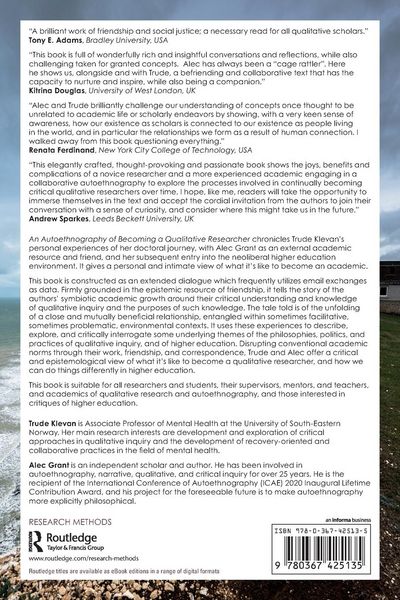 Produktbild: An Autoethnography of Becoming A Qualitative Researcher