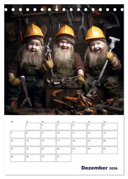 Produktbild: Die wundersame Welt der Zauberwesen (Tischkalender 2026 DIN A5 hoch), CALVENDO Monatskalender