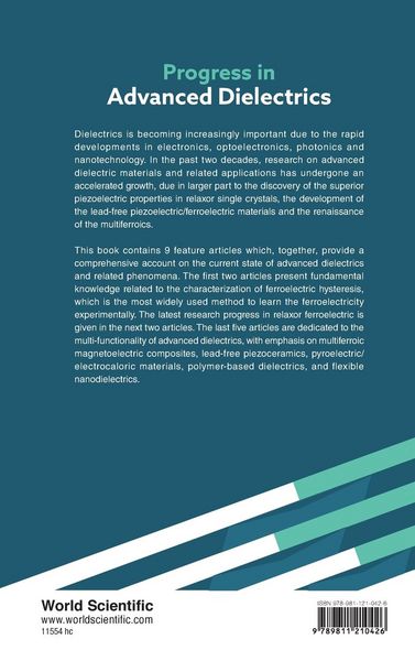 Produktbild: Progress in Advanced Dielectrics