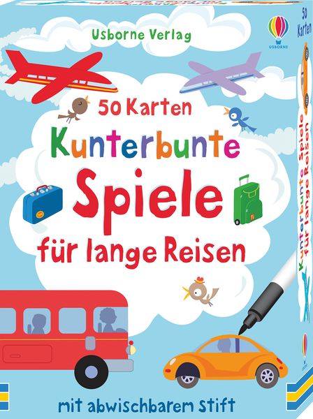 Produktbild: 50 Karten: Kunterbunte Spiele f&uuml;r lange Reisen