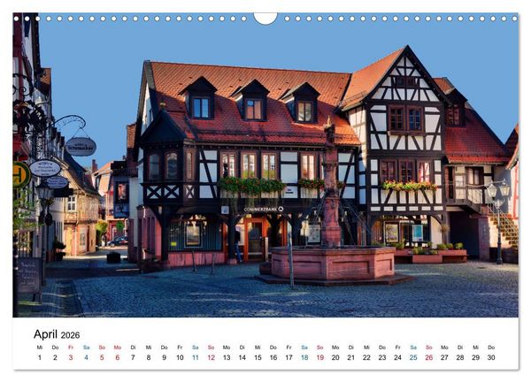 Produktbild: Michelstadt - Fachwerkromantik im Odenwald (Wandkalender 2026 DIN A3 quer), CALVENDO Monatskalender