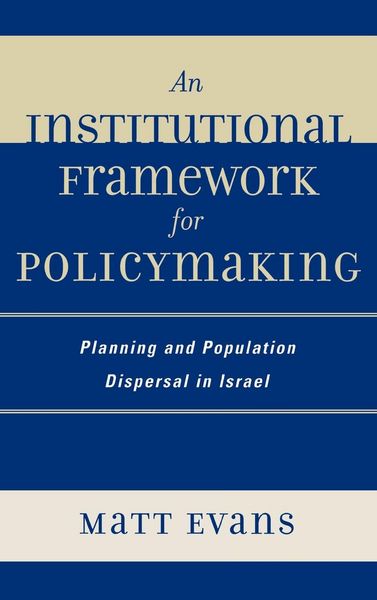 Produktbild: Evans, M: Institutional Framework for Policymaking