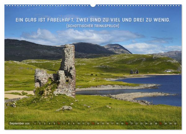 Produktbild: Whisky-Spr&uuml;che (hochwertiger Premium Wandkalender 2026 DIN A2 quer), Kunstdruck in Hochglanz