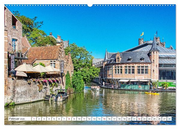 Produktbild: Gent - staunen und erleben (Wandkalender 2026 DIN A2 quer), CALVENDO Monatskalender