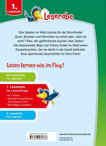 Produktbild: Leserabe Sonderausgaben - Rabenstarke Dinogeschichten für Erstleser