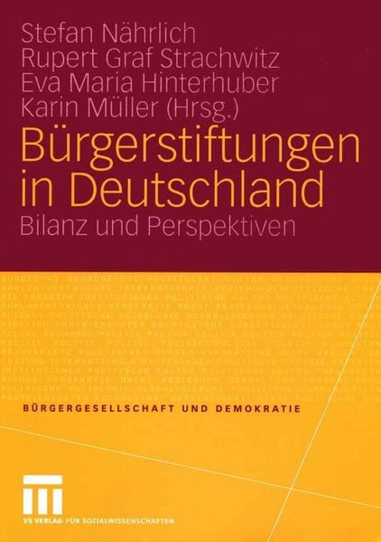 Produktbild: B&uuml;rgerstiftungen in Deutschland