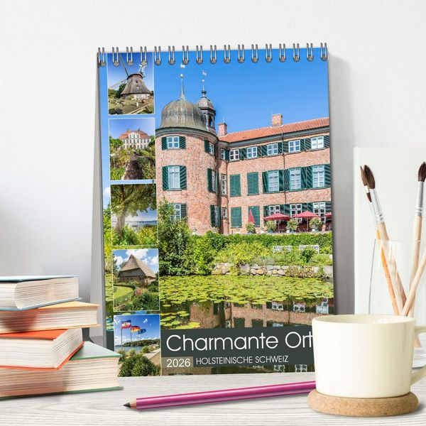 Produktbild: HOLSTEINISCHE SCHWEIZ Charmante Orte (Tischkalender 2026 DIN A5 hoch), CALVENDO Monatskalender
