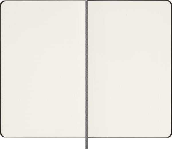 Produktbild: Moleskine undatierter Wochen Notizkalender, L/A5, 1 Wo = 1 Seite, Rechts linierte Seite, Fester Einband mit Textpr&auml;gung gold, Schwarz