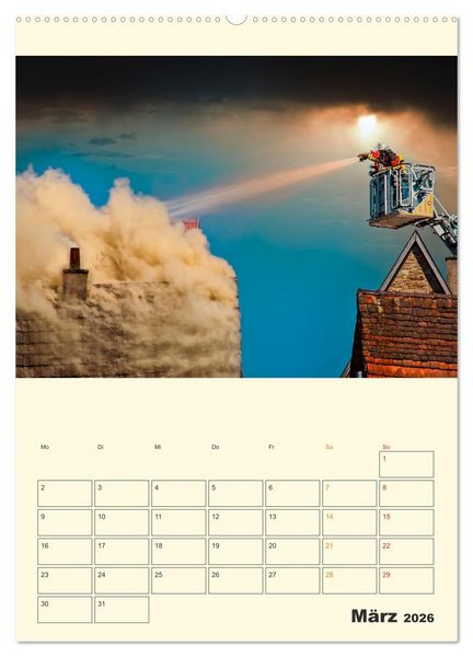 Produktbild: Feuerwehr - der Kalender (Wandkalender 2026 DIN A2 hoch), CALVENDO Monatskalender