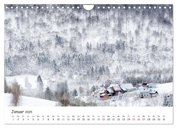 Dörfer in schöner Landschaft (Wandkalender 2025 DIN A4 quer), CALVENDO Monatskalender
