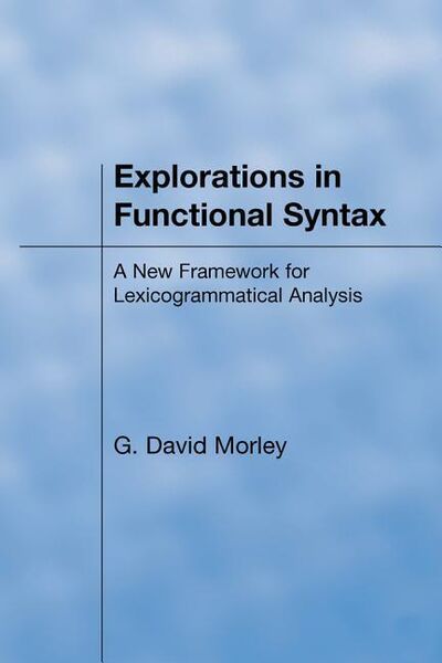 Produktbild: Explorations in Functional Syntax