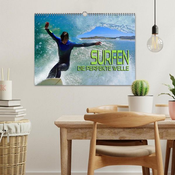 Produktbild: Surfen - die perfekte Welle (Wandkalender 2026 DIN A3 quer), CALVENDO Monatskalender