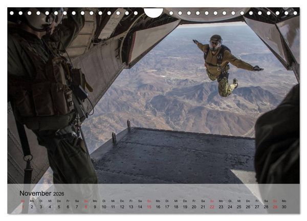 Produktbild: Fallschirmspringer. Absprung der U.S. Navy Seals (Wandkalender 2026 DIN A4 quer), CALVENDO Monatskalender