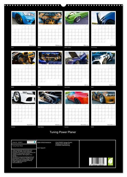 Produktbild: Tuning Power Planer (hochwertiger Premium Wandkalender 2026 DIN A2 hoch), Kunstdruck in Hochglanz