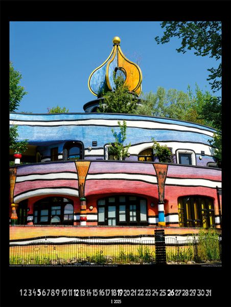 'Großer Hundertwasser Architektur Kalender 2025' - 'Kalender'