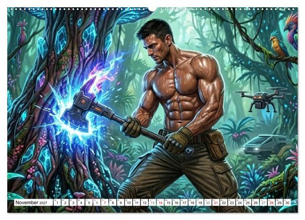 Produktbild: Echte Kerle &ndash; Epsilon Prime (hochwertiger Premium Wandkalender 2027 DIN A2 quer), Kunstdruck in Hochglanz